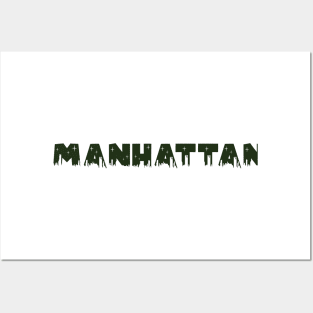 Manhattan Cityscape Posters and Art